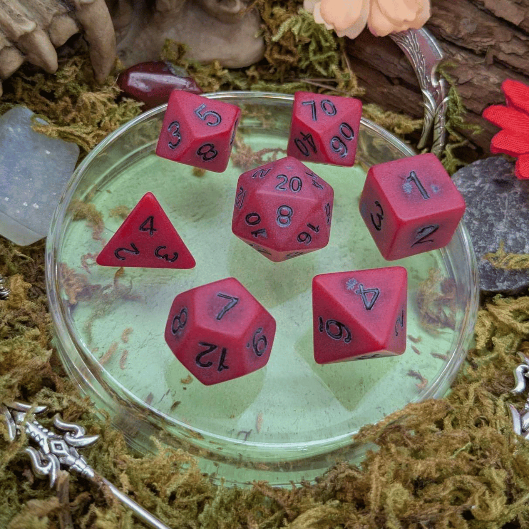 Vampire Pastel Red Dice