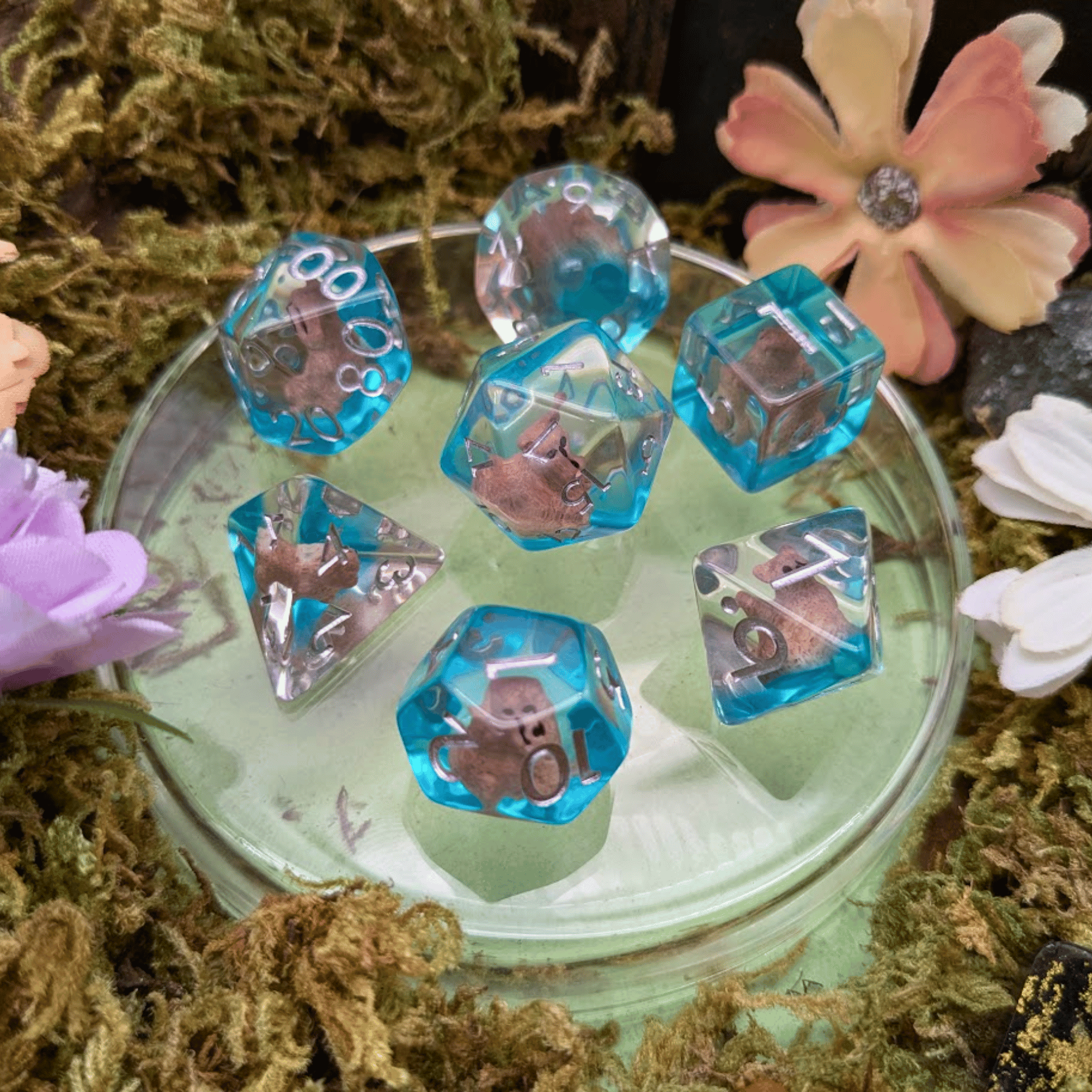 Caramel Cat Inclusion Dice Set