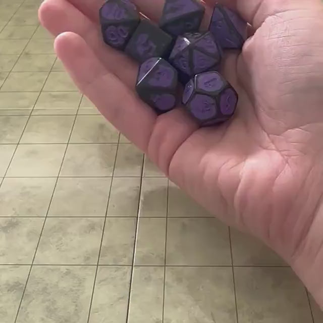 Archaic Dark Purple Dice Set