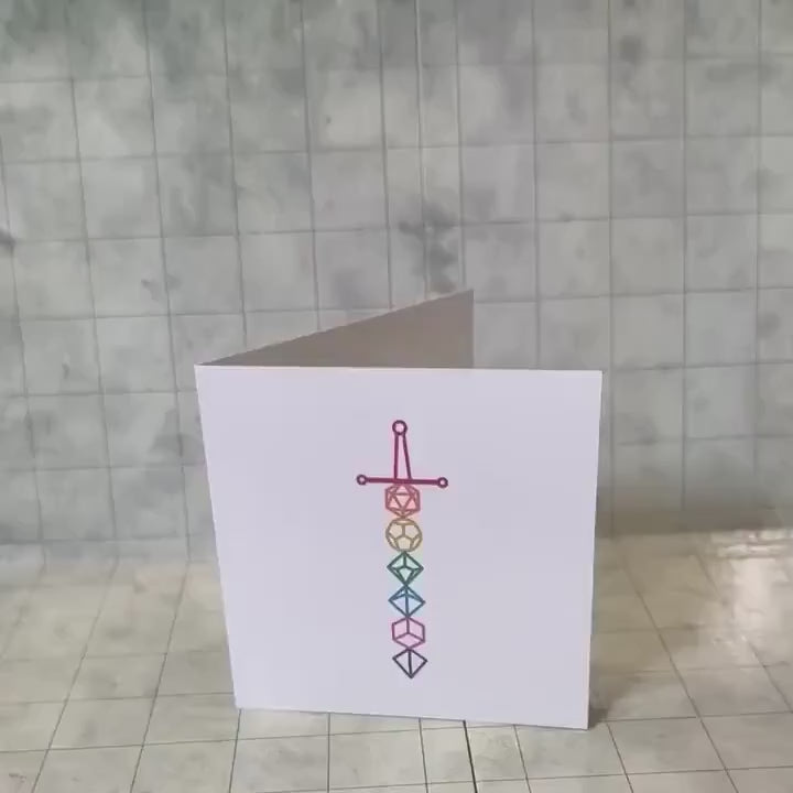 DnD Fun Sword Card
