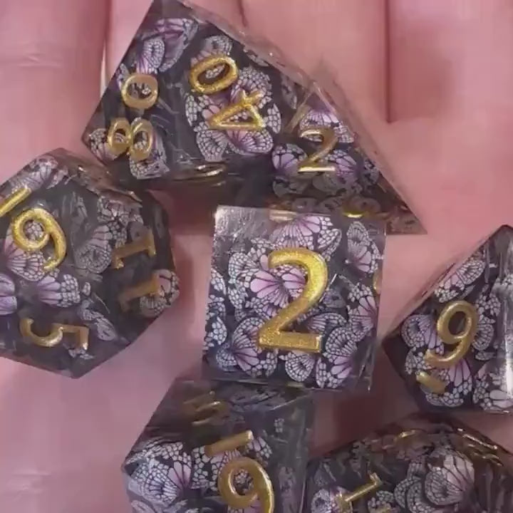 Butterfly Sharp Edge Dice Set