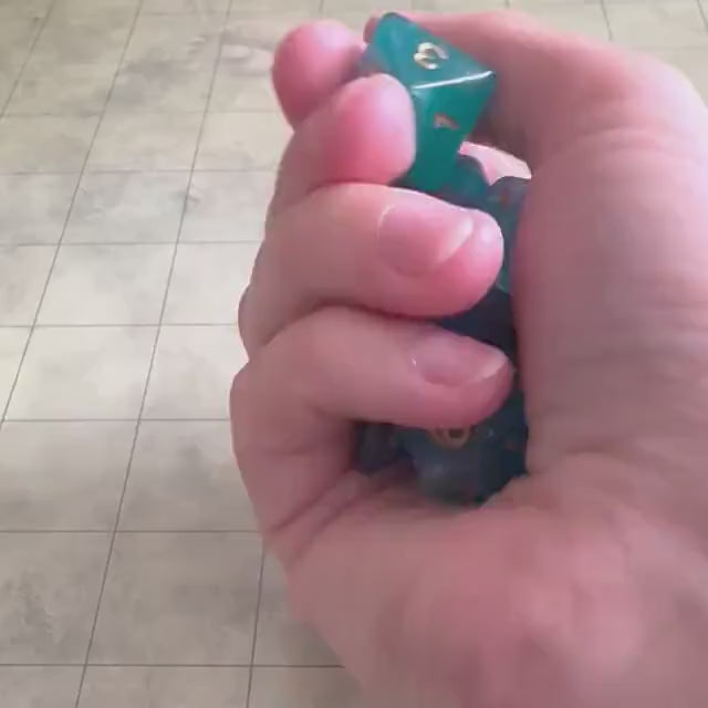 Purple and Blue Mermaid Dice Set