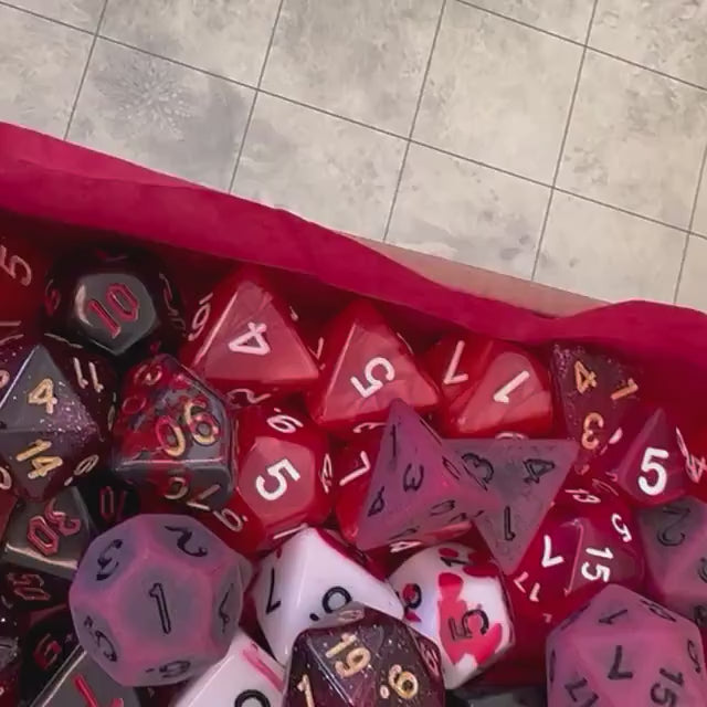 Red DnD Dice Set | Dungeons and Dragons | Polyhedral DnD Dice Set |  Pathfinder | Role Playing Dice | RPG