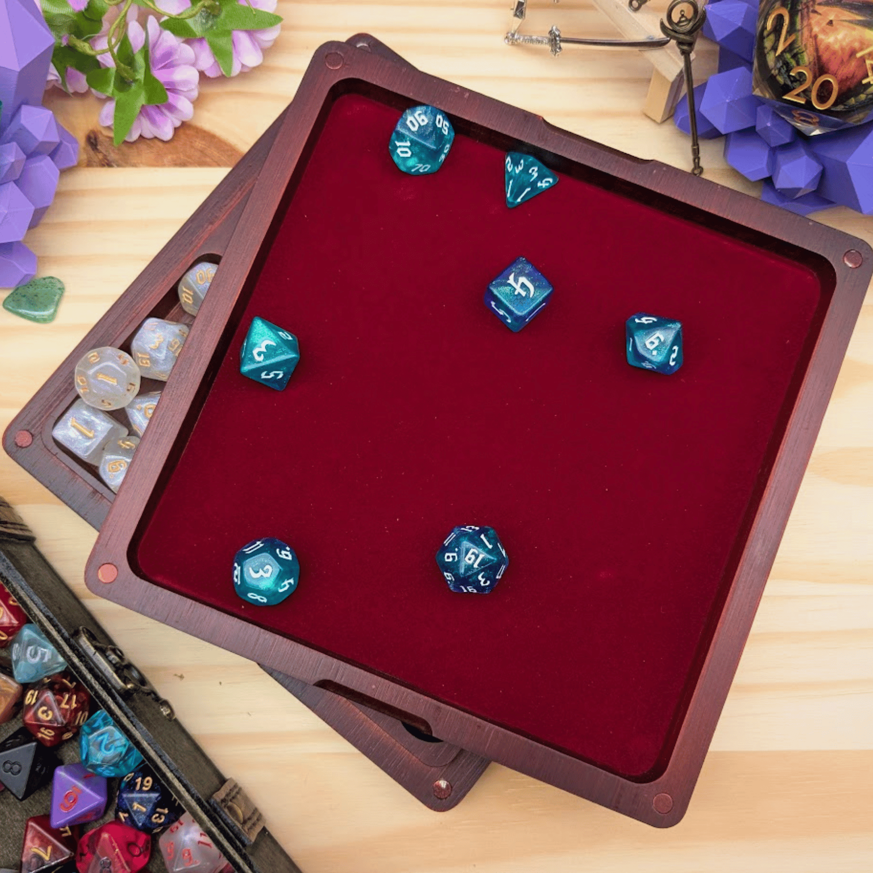 Wooden Dice Box