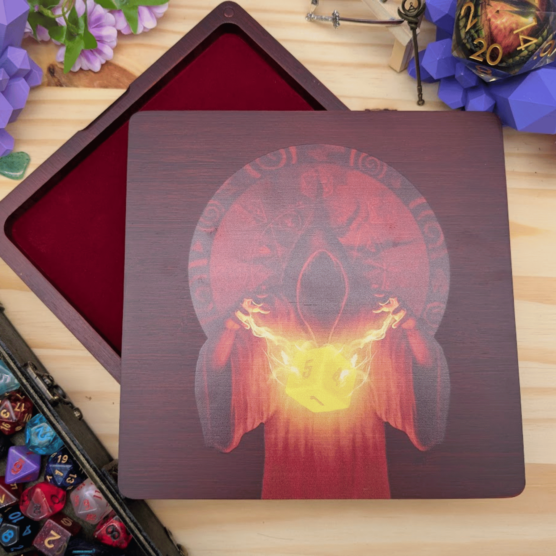 Wooden Dice Box