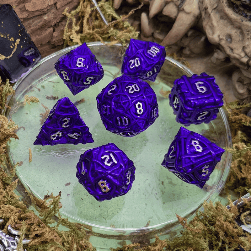 Thorns Purple Metal Core Dice Set