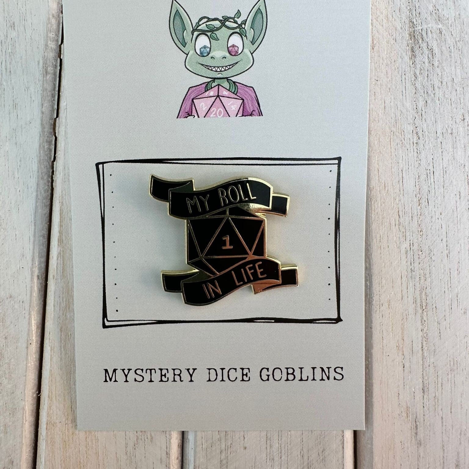 DnD Mystery Pin DnD Pin Mystery Dice Goblin
