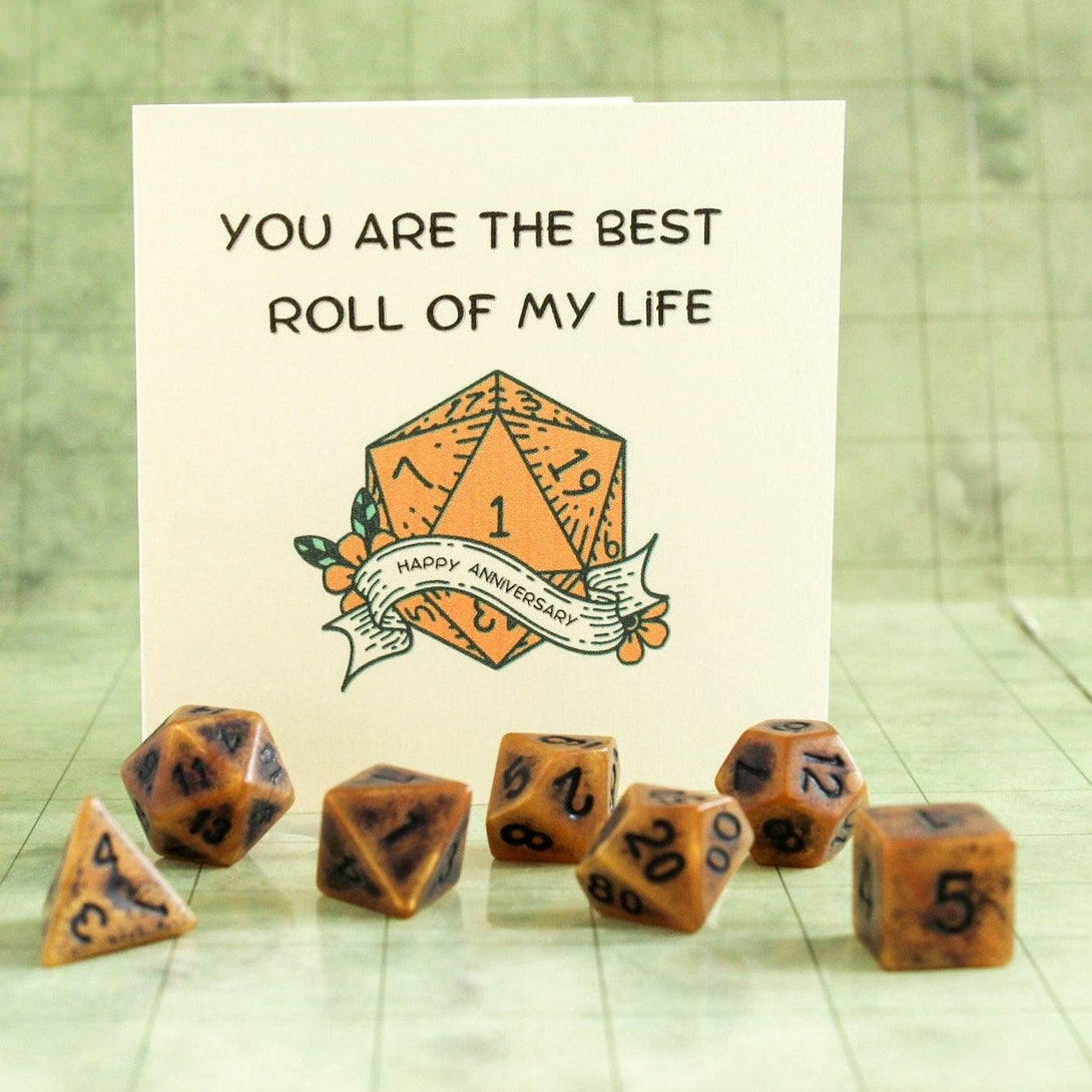 DnD You Are The Best Roll of My Life Romance Love Card | Dungeons and Dragons Card | DnD Card | DnD Present | DnD Love | DnD Gift