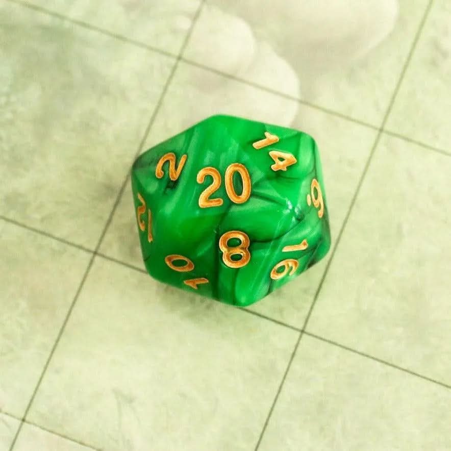 Green and Black Dice