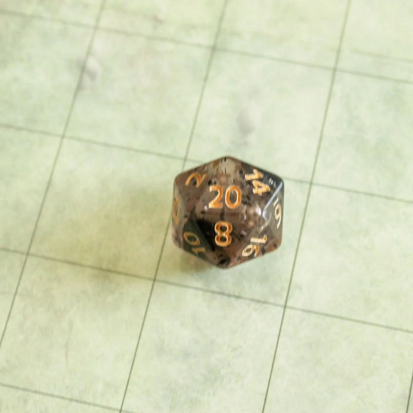 Black Glitter TTRPG  Dice Set |    Dice (7) | Polyhedral Dice - MysteryDiceGoblins