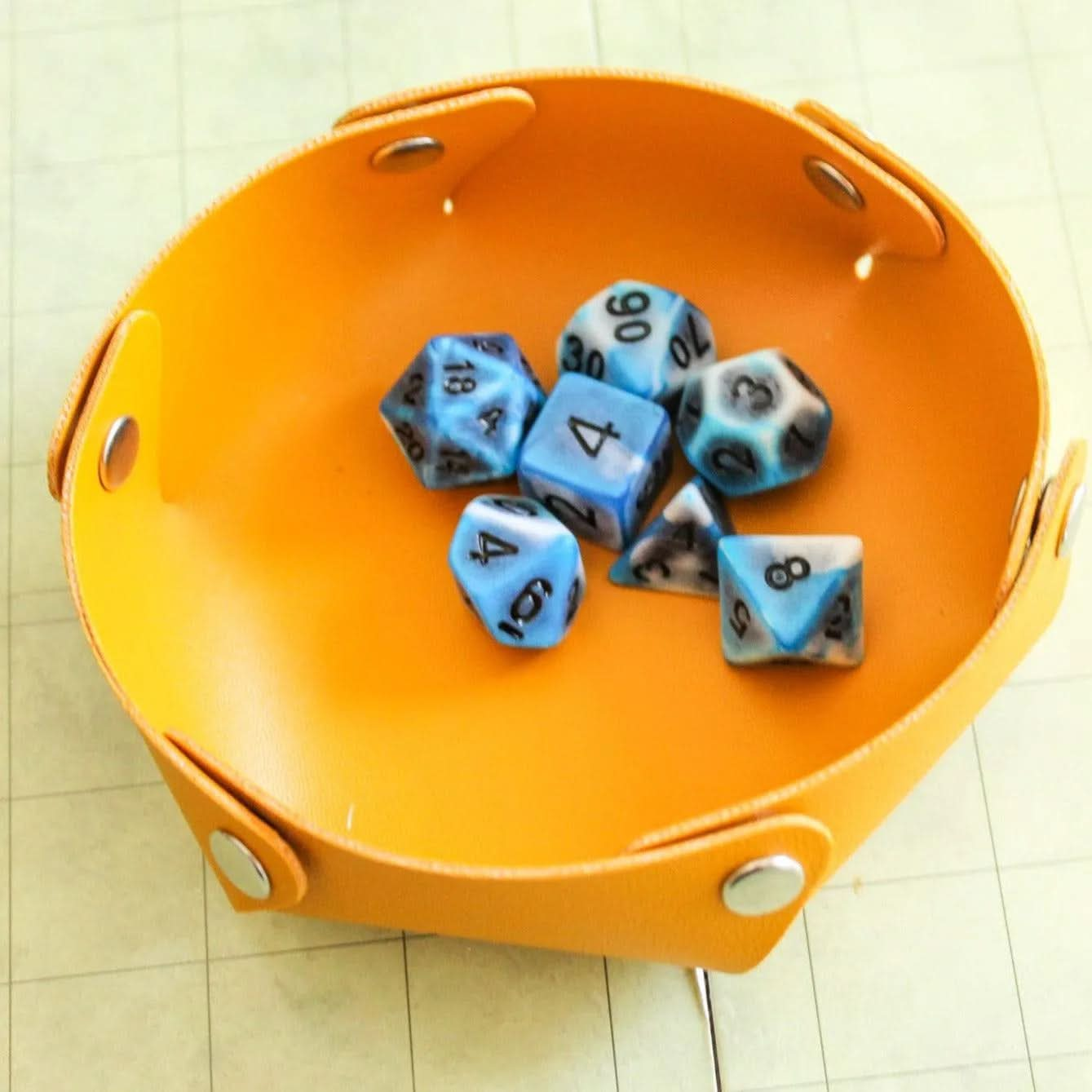 Archaic Light Blue Dice Set – Mystery Dice Goblin