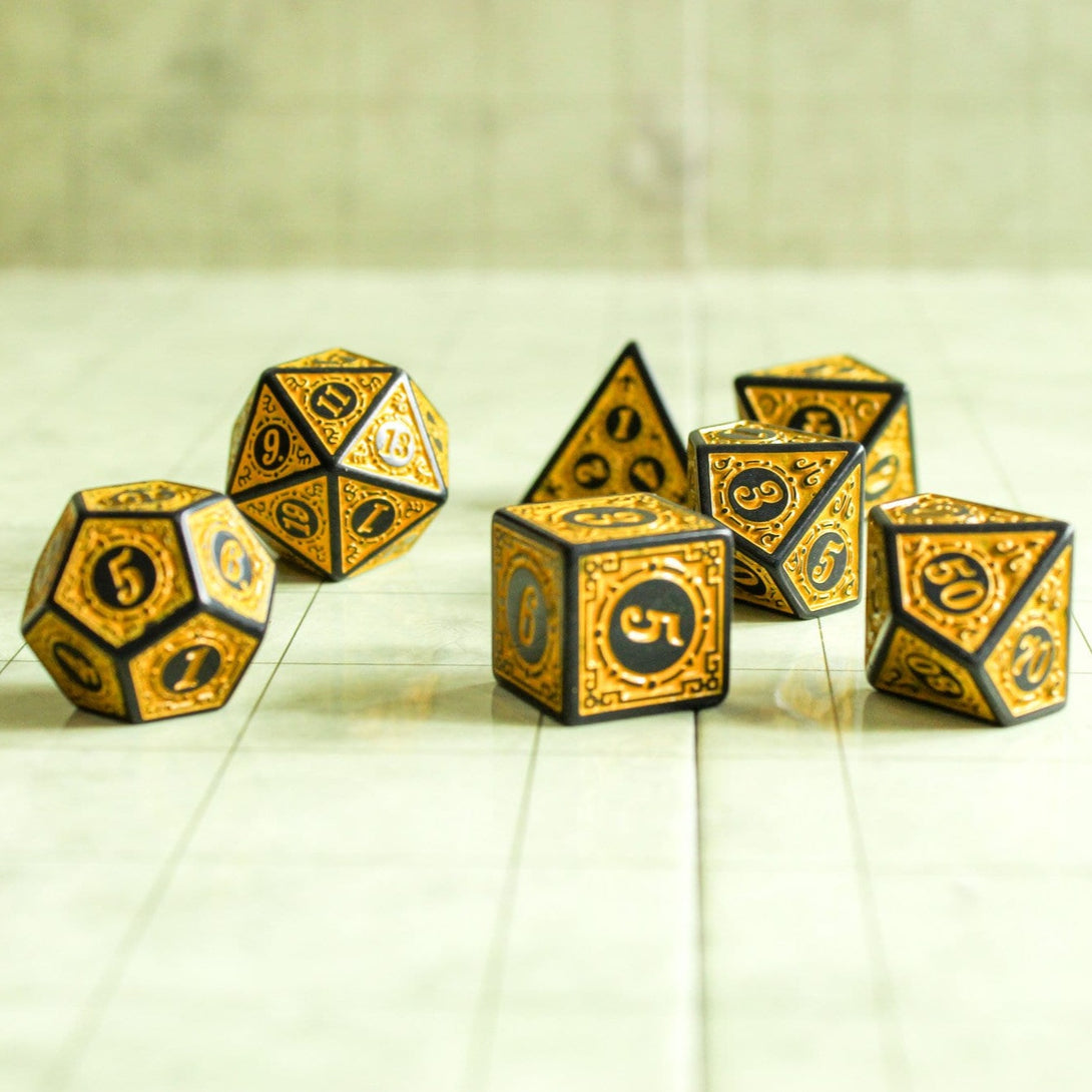 yellow dice set