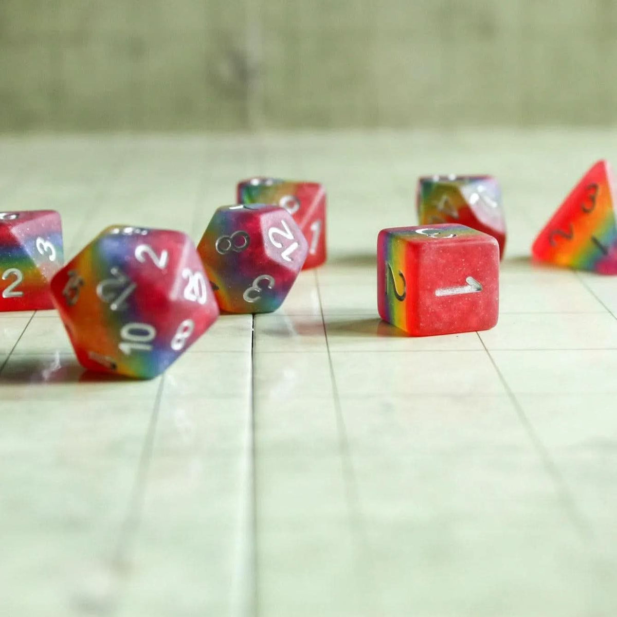 Rainbow Pride Flag Dice Set