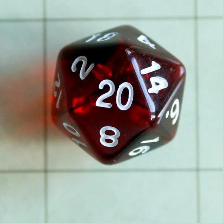 Red Smoke Dice Set