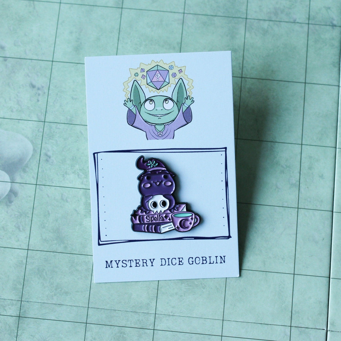 DnD Gift Spell Wizard Frog Enamel Pin Broach Dungeons and Dragons Cute Dnd Gift Colourful - MysteryDiceGoblins