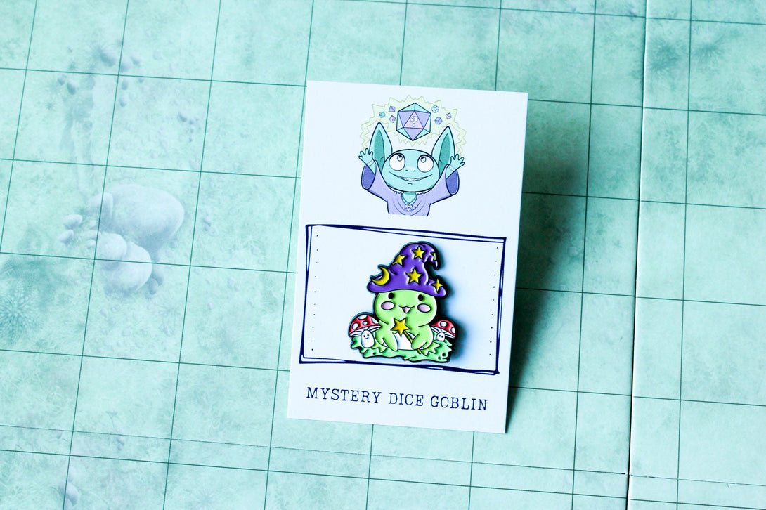 DnD Gift Wizard Frog Enamel Pin Broach Dungeons and Dragons Cute Dnd Gift Colourful - MysteryDiceGoblins