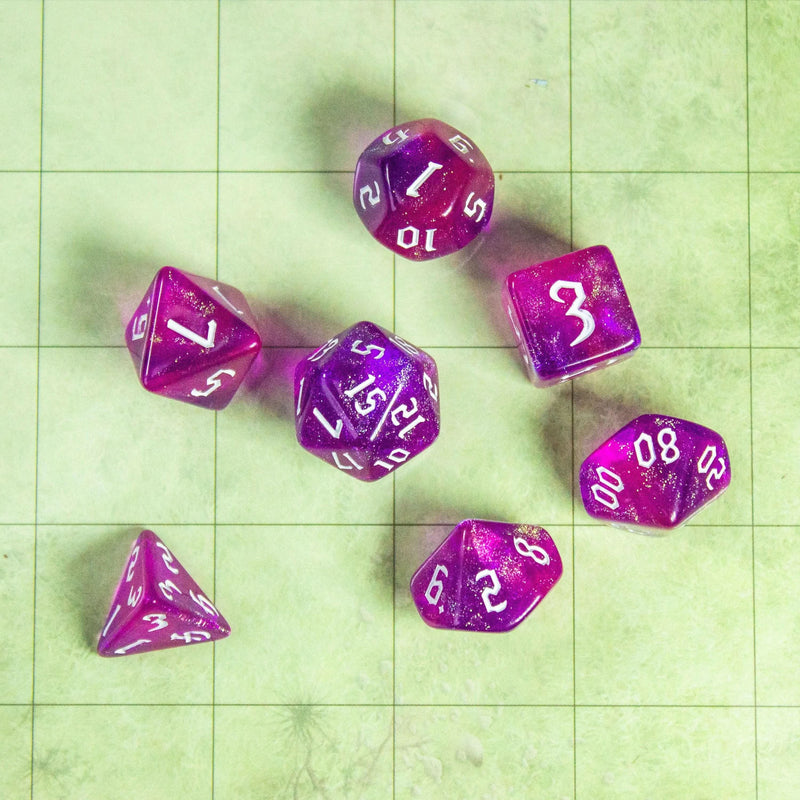 Fuchsia Fog Dice Set