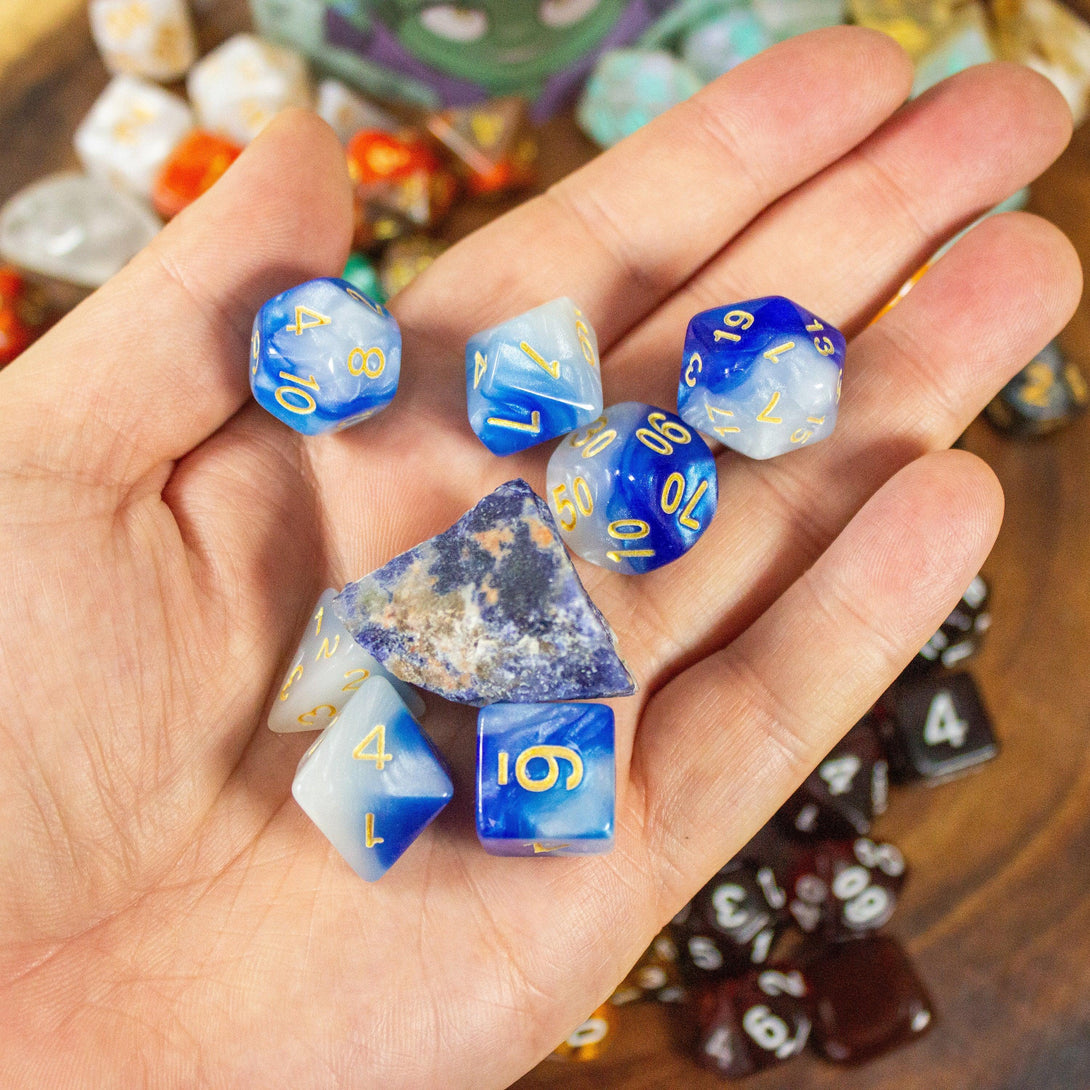 Dungeons and Dragons, Mystery Dice and Crystal Combo Bags, Polyhedral Dice never the same sets | DnD Dice - MysteryDiceGoblins