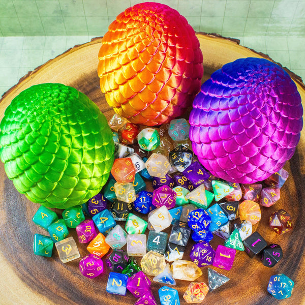 Dungeons and Dragons mystery Dragon Egg Containing DnD Dice over 100 styles available, Polyhedral Dice never the same sets | DnD Dice - MysteryDiceGoblins